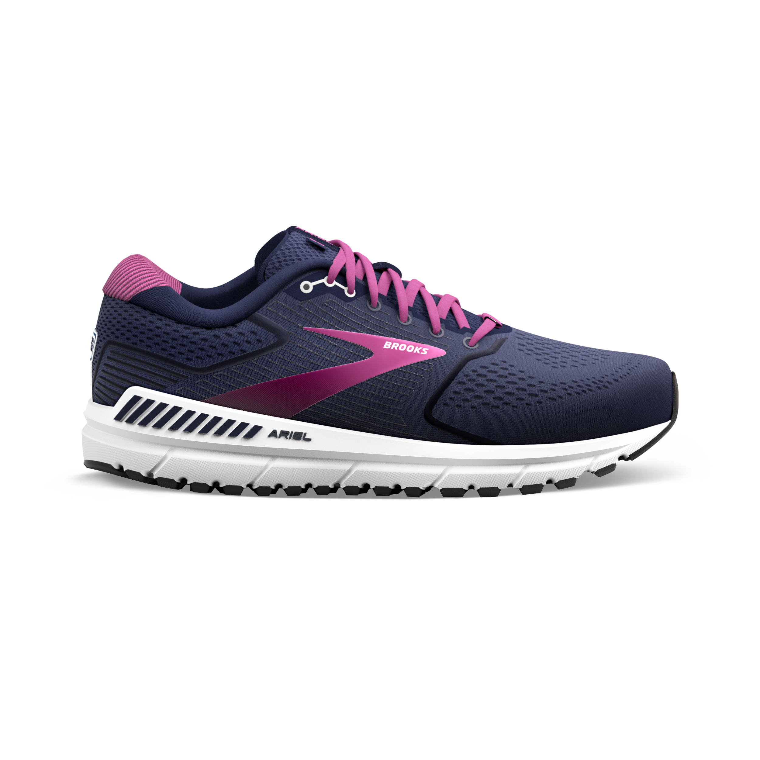 Brooks Women's Ariel '20 Peacoat/Vivid Viola/White
