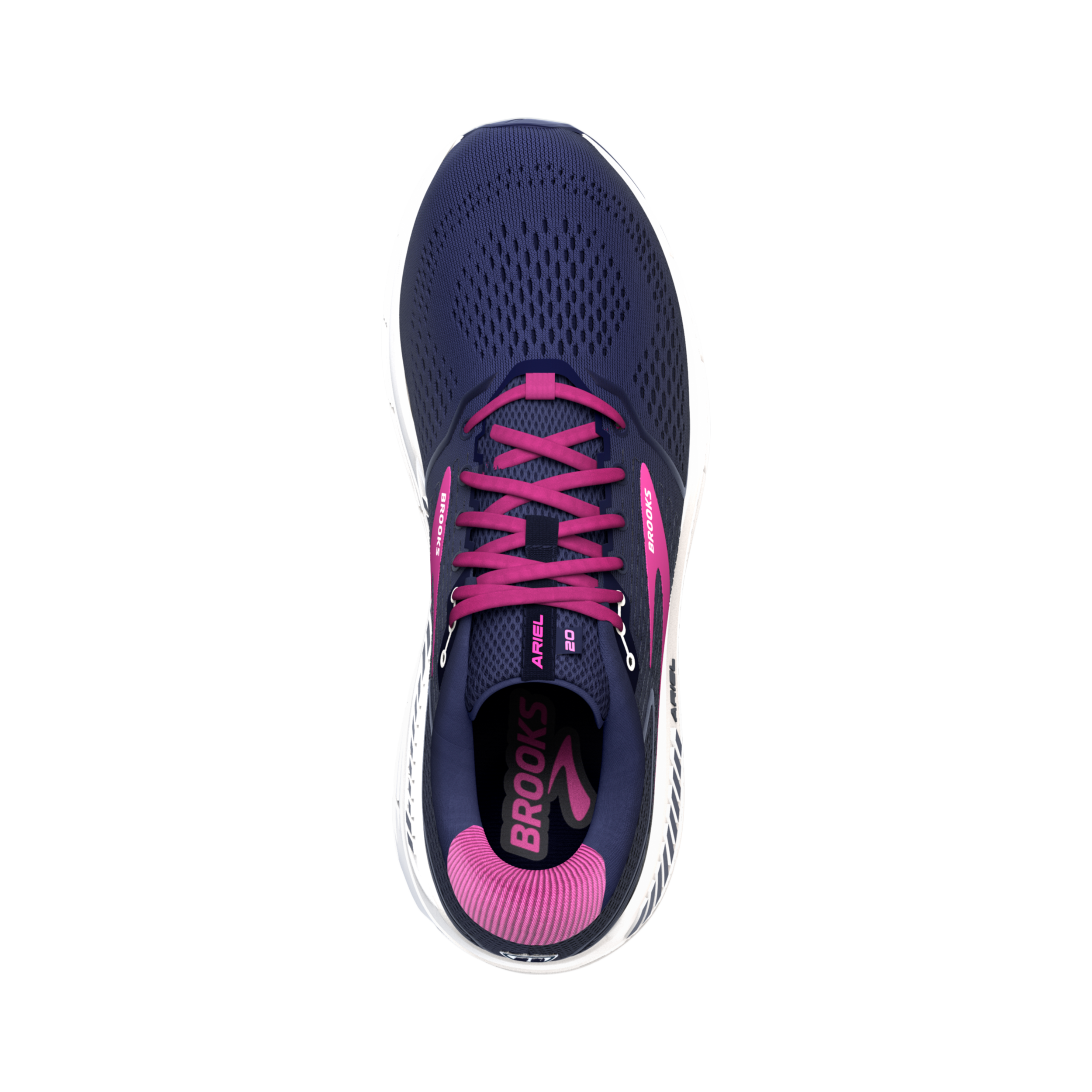 Brooks Women's Ariel '20 Peacoat/Vivid Viola/White
