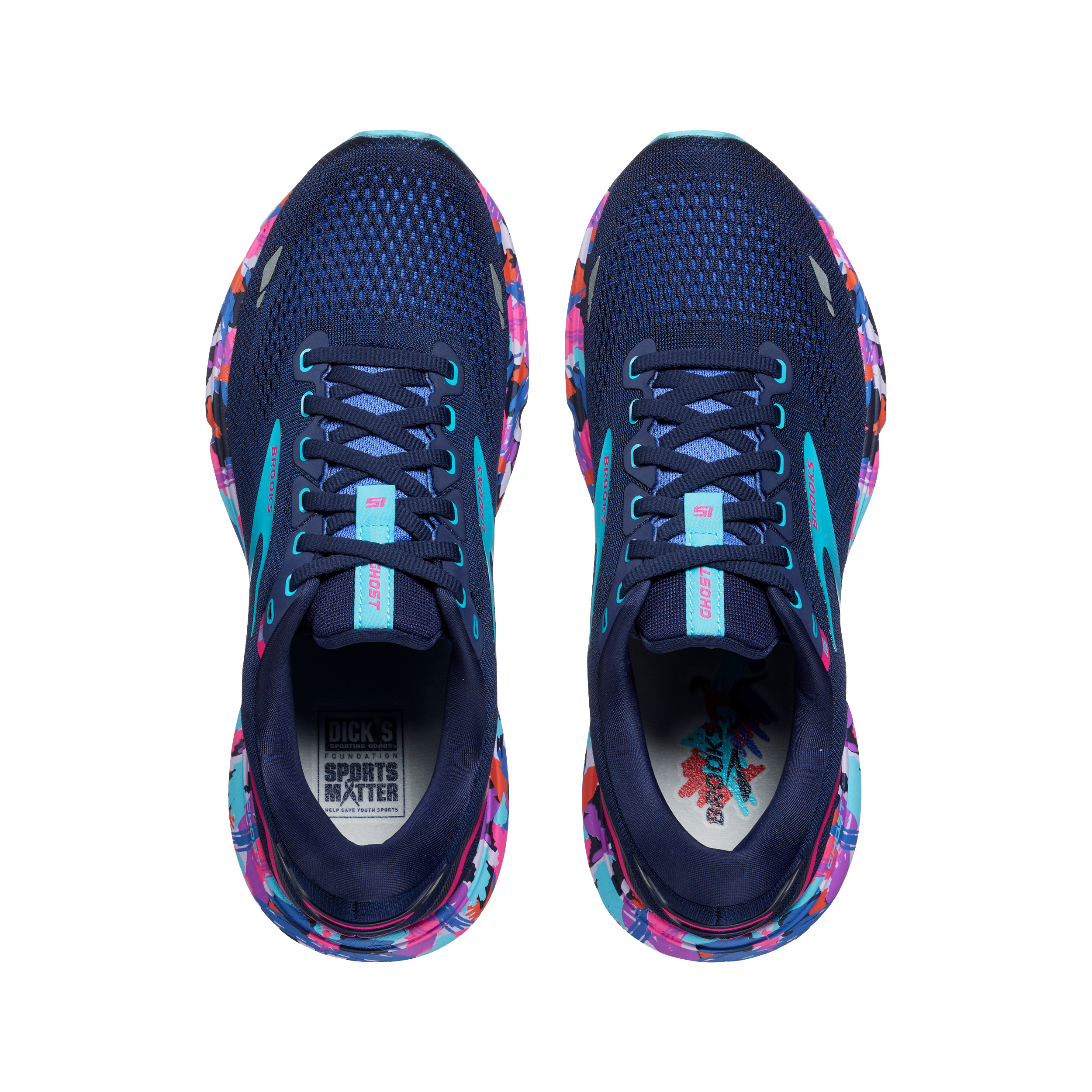 Brooks Women's Ghost 15 *N/A 7/5/23 Eclipse/Baja Blue/Pink