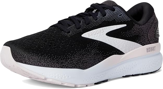 Brooks Women's Ghost 16 077 Black/White/Orchid Ice