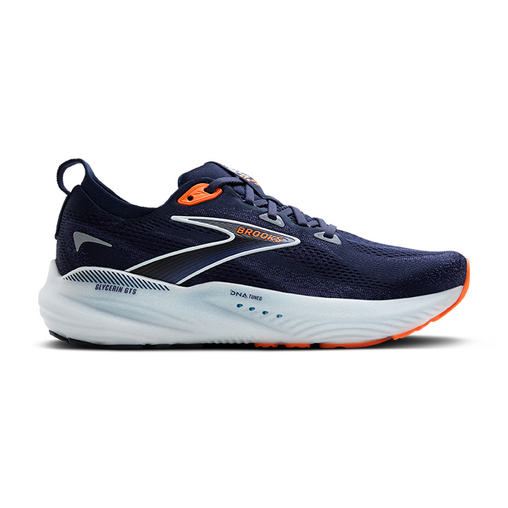 Brooks Men's Glycerin GTS 22 494 Peacoat/BlueRibbon/Orange