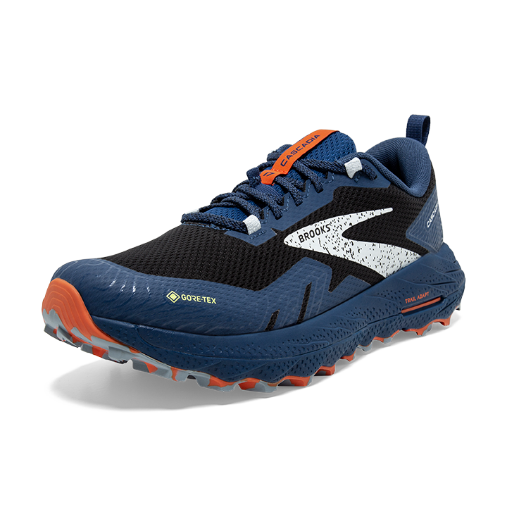 Brooks Men's Cascadia 17 GTX 062 Black/Blue/Firecracker