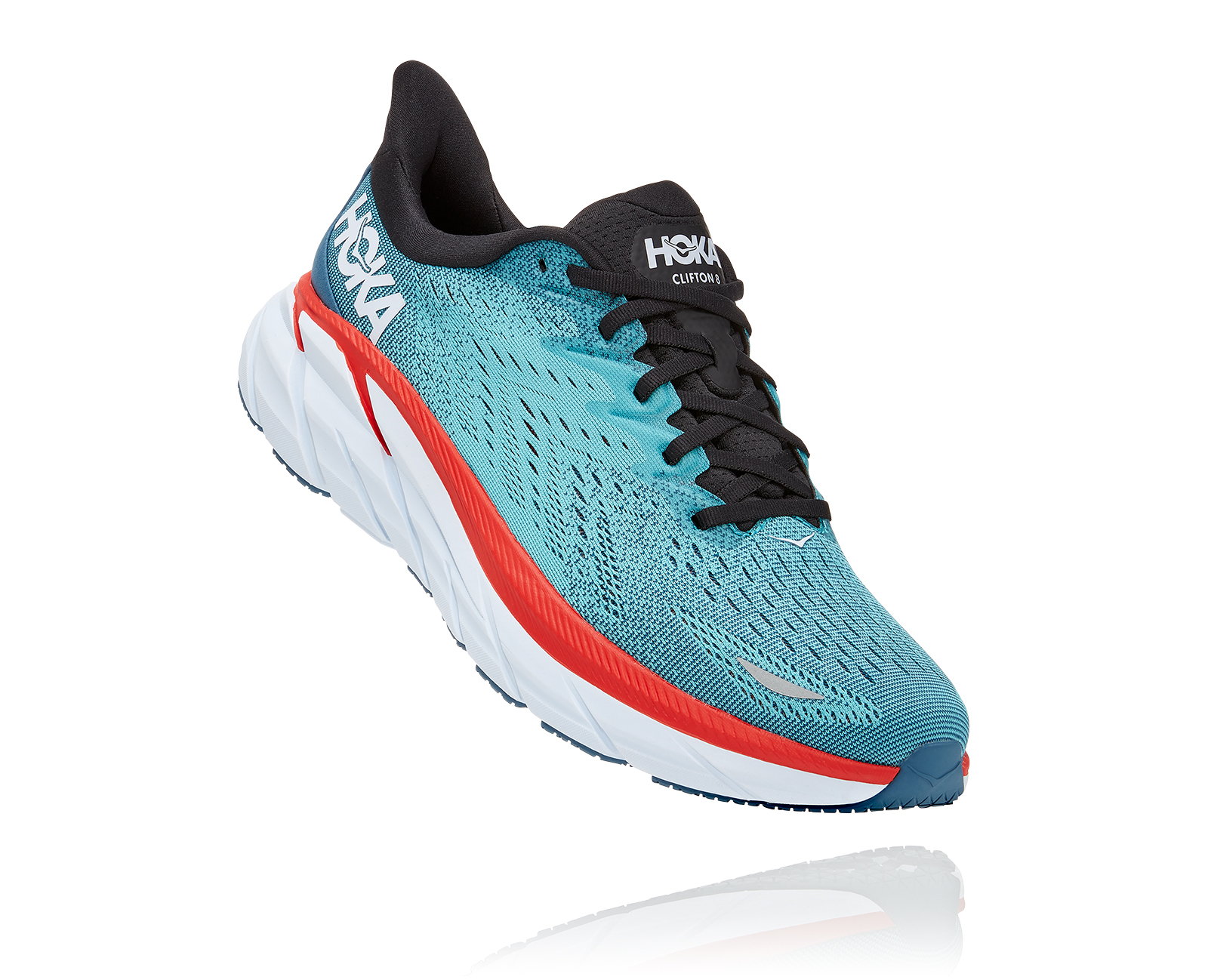 Men’s Hoka Clifton 8 Lime and Blue Athletic Shoes size 9.5 D Hoka Men main image 4
