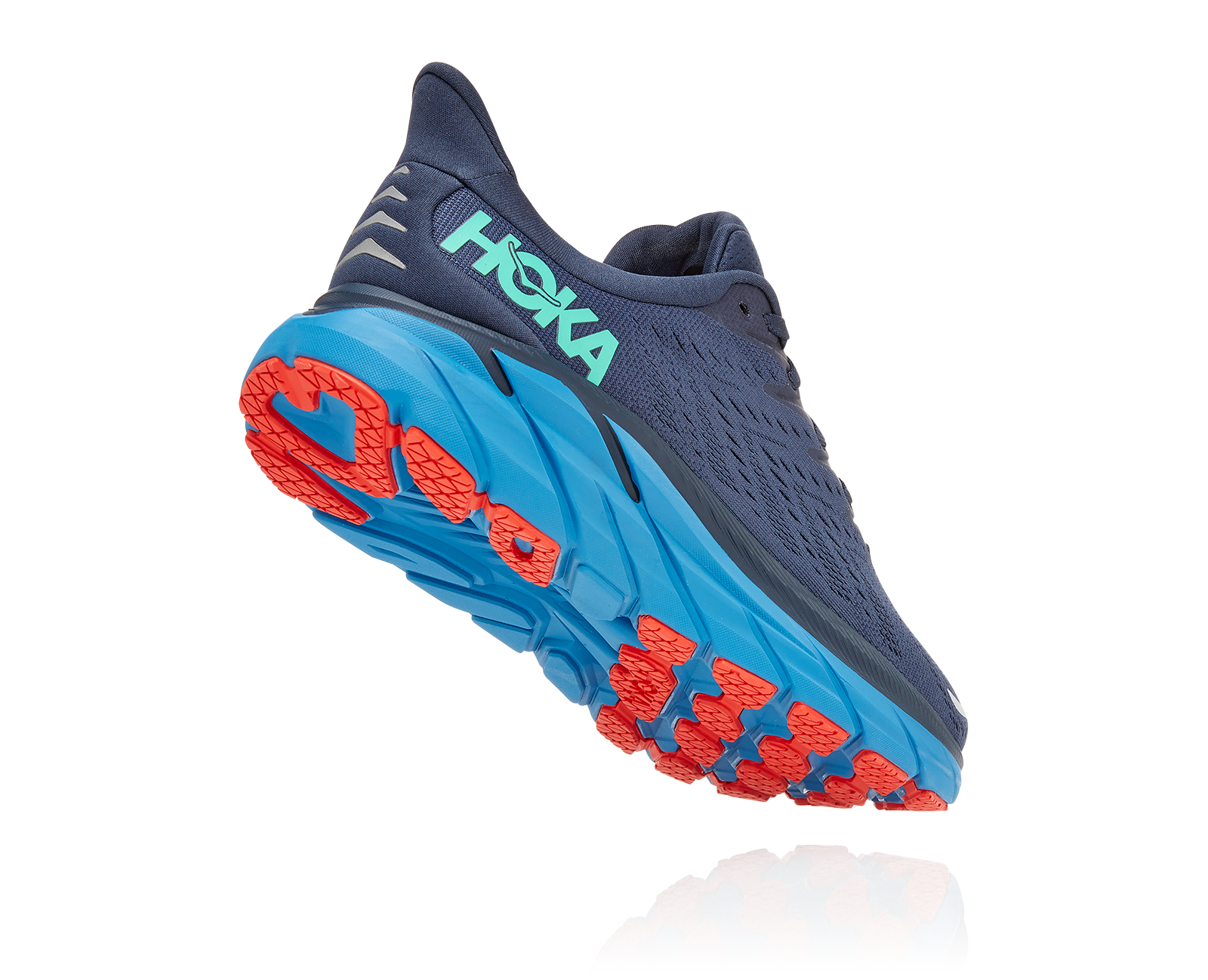 Hoka Clifton 8 Teal, Black and Red Cushioned Running Shoes Hoka Clifton 8 Review: The Fan-favorite That Gets Better And  main image 2