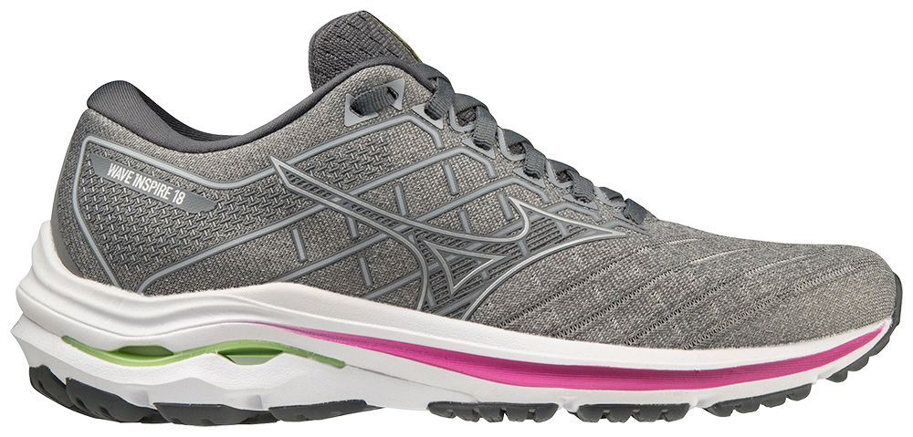 Mizuno Women's WAVE INSPIRE 18 UG73 ULTIMATE GREY/SILVER