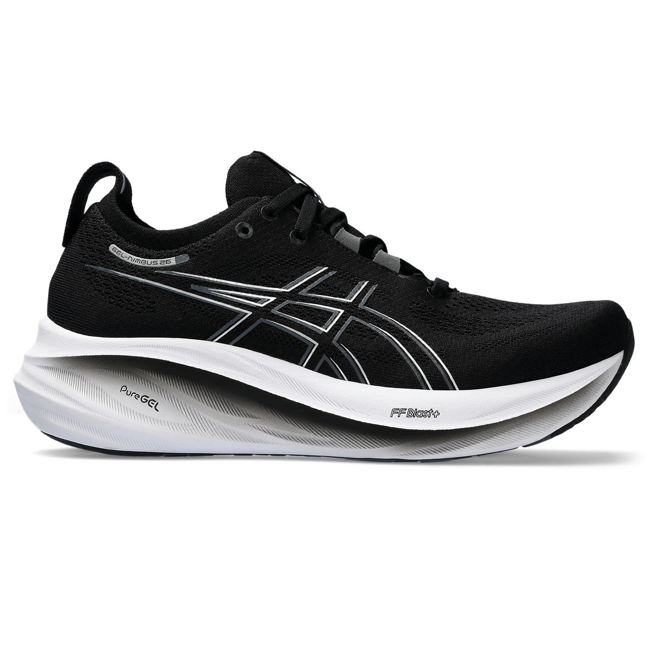 Asics Women's GEL-NIMBUS 26 001 Black/GraphiteGrey