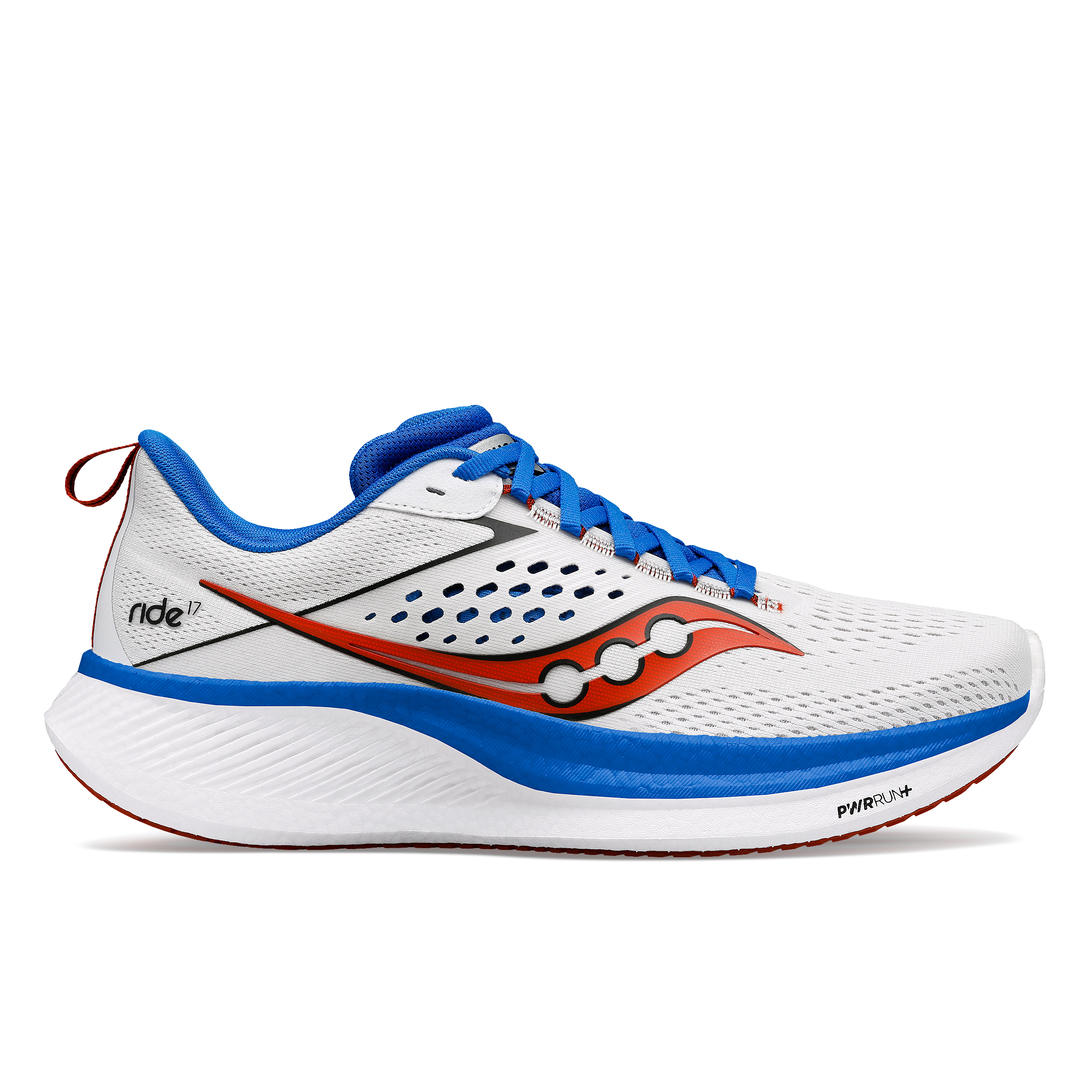 Saucony Men's RIDE 17 105 White/Cobalt