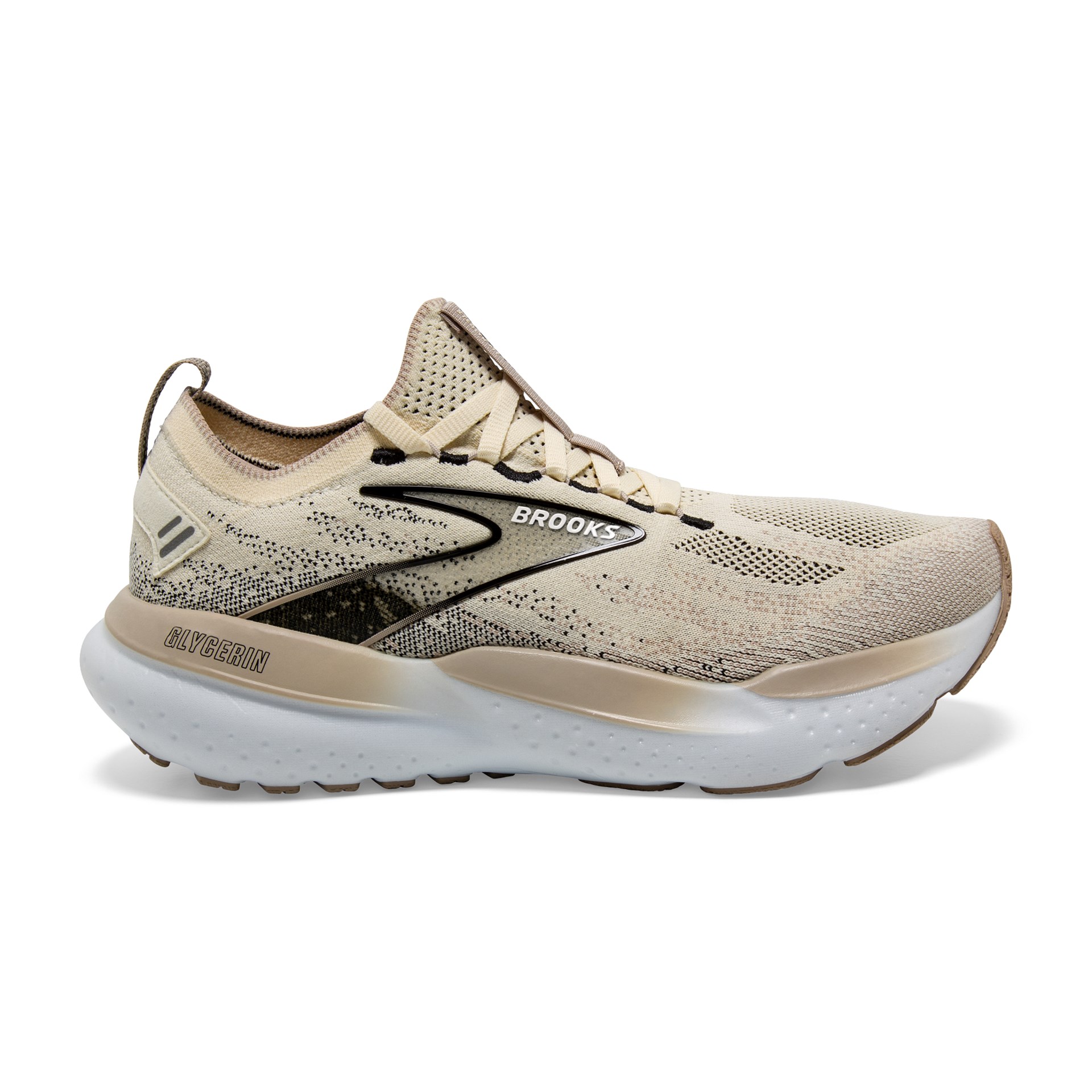 Brooks Women's Glycerin StealthFit 21 108 Coconut/ChateauGrey/Black