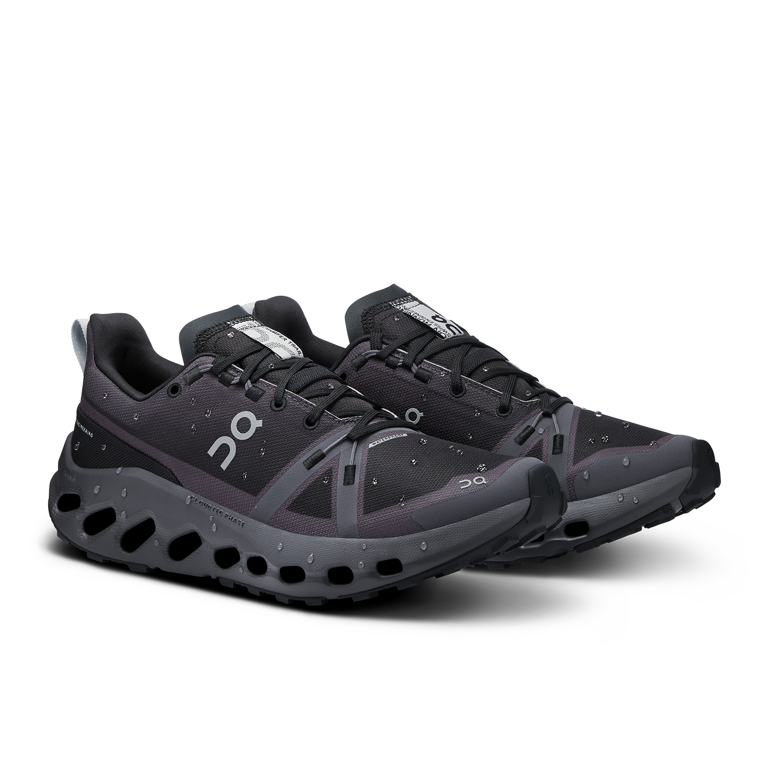 ON MEN'S CLOUDSURFER TRAIL WATERPROOF Black | Eclipse