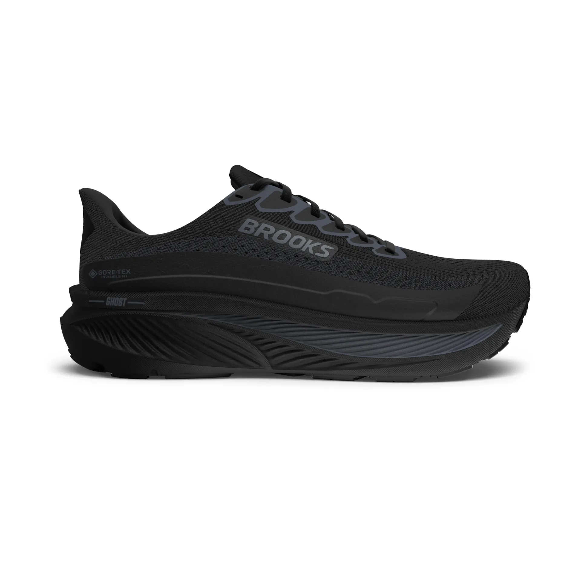 Brooks Men's Ghost 17 GTX Black/Black/Ebony