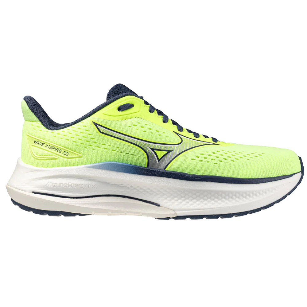 ヒュウ Mizuno Men's WAVE INSPIRE 22 4H00 LimePulpWhite