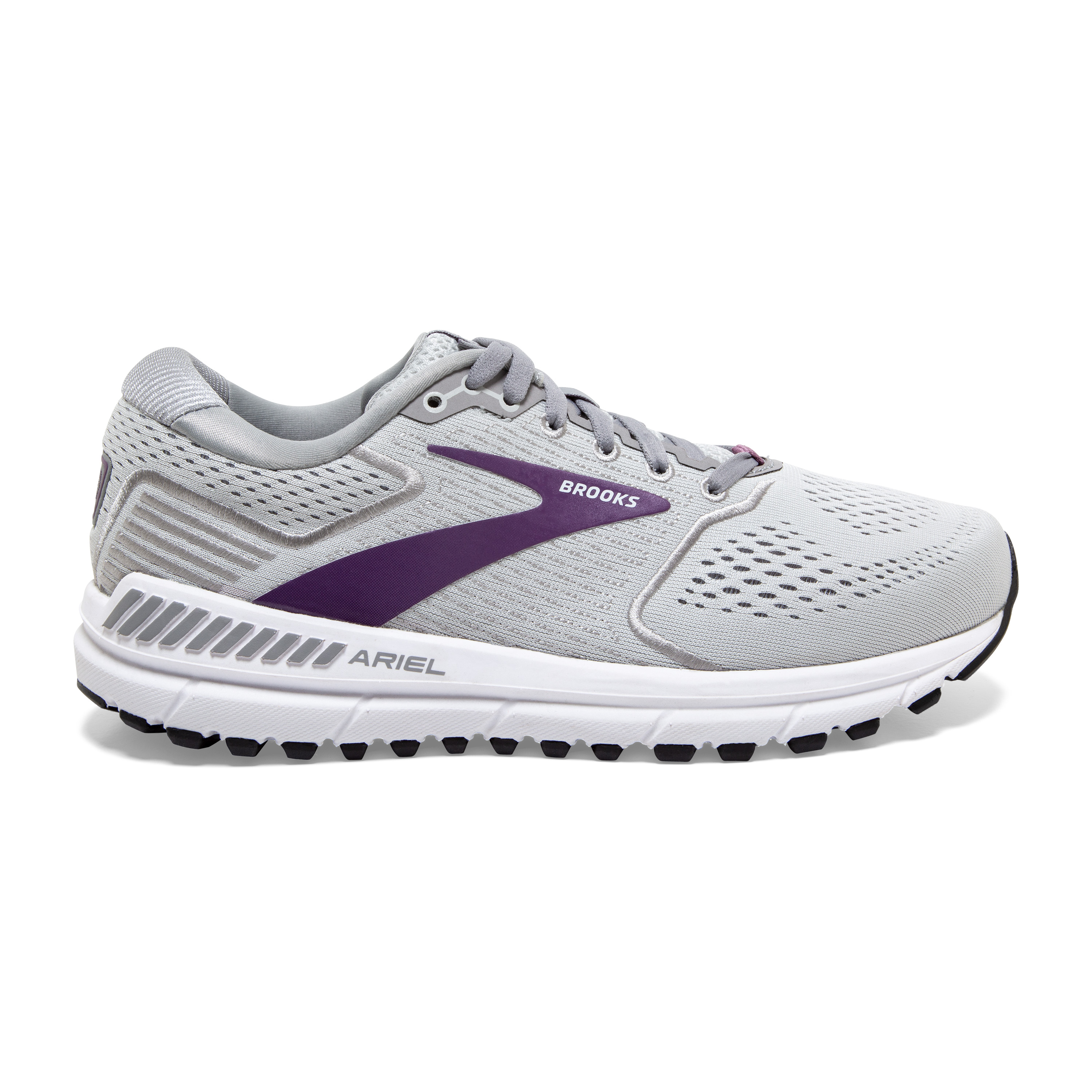 Brooks Women's Ariel 20 009 Oyster/Alloy/Grape