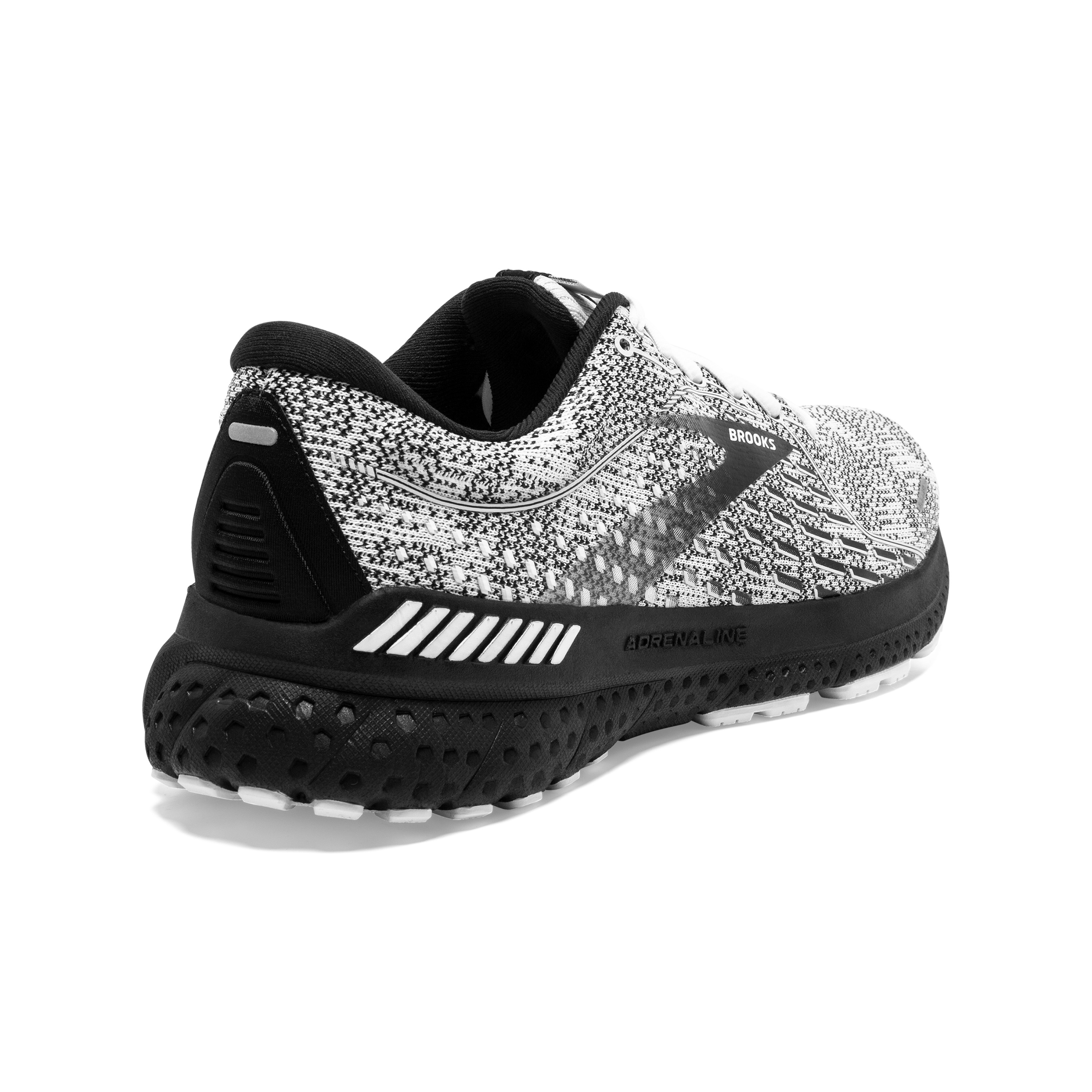 Host Pick ? Men\'s Brooks Adrenaline GTS 21 Black and White Athletic Shoes Brooks Adrenaline GTS 21 Men main image 4