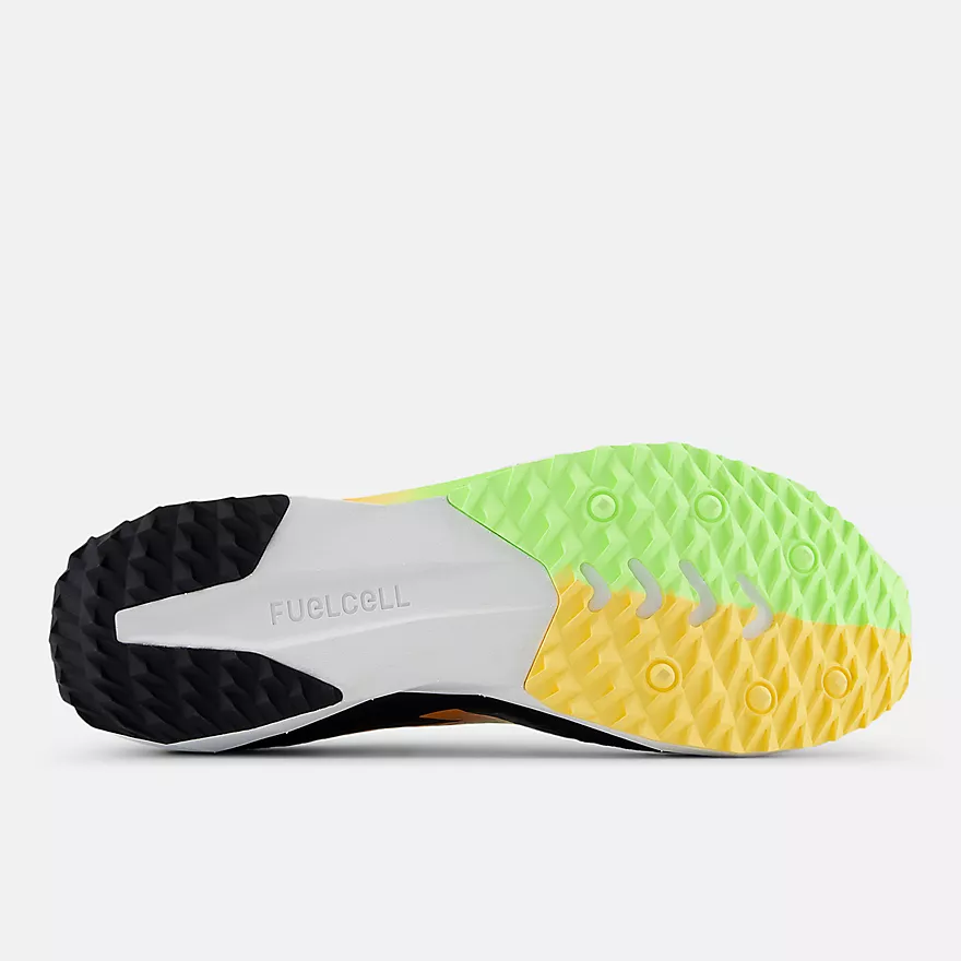 New Balance UNISEX XC Seven v5 LB Black/BleachedLimeGlo/HotMango