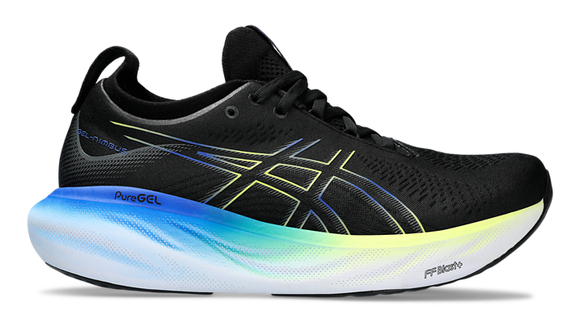 Asics Men's GEL-NIMBUS 25 004 Black/GlowYellow