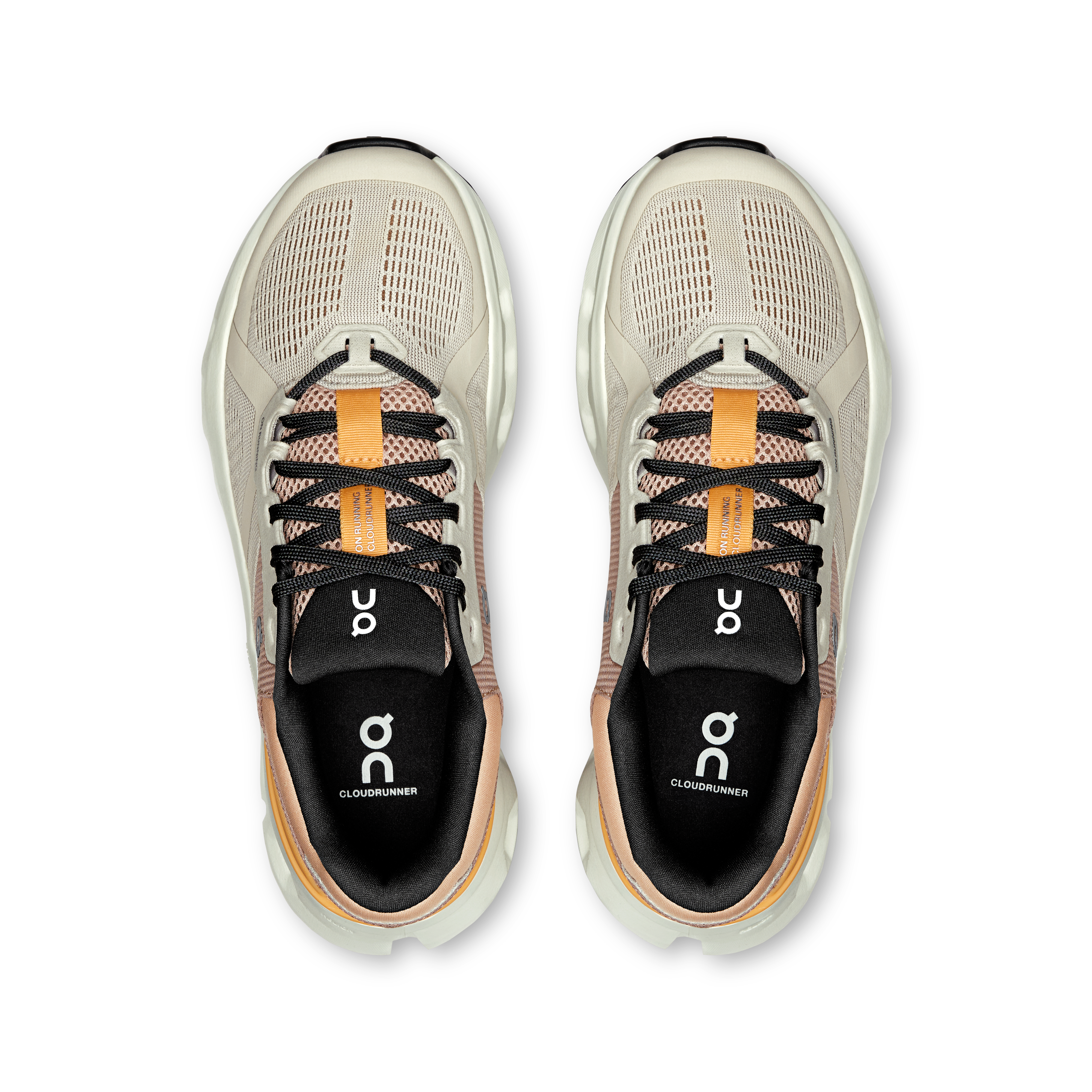 NWOB On Cloud Runner Sneaker in Light Gray and Pale Peach Men main image 3