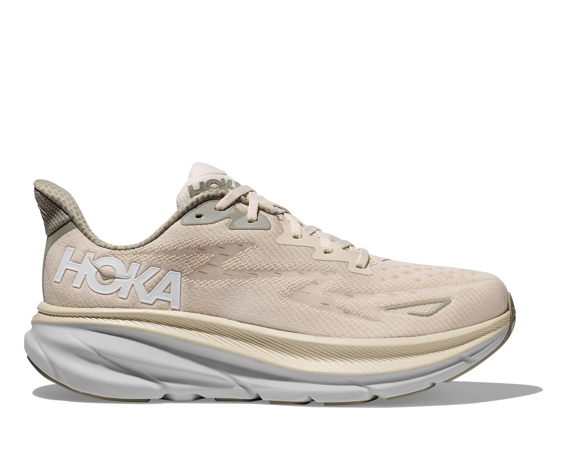 Hoka Men's Clifton 9 Wide OKB OatMilk/Barley