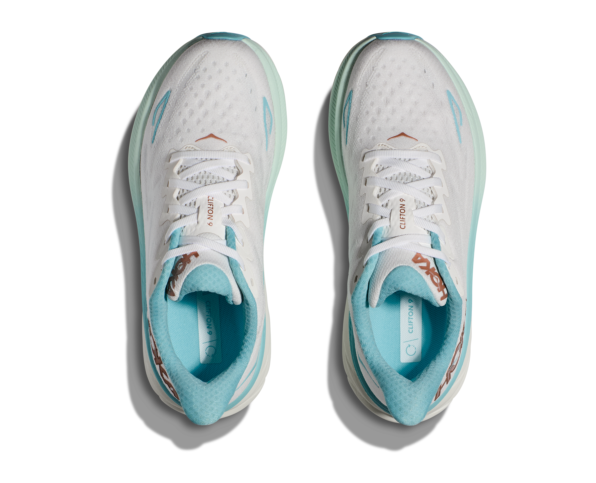 Hoka Women's CLIFTON 9 WIDE FTRS Frost/RoseGold