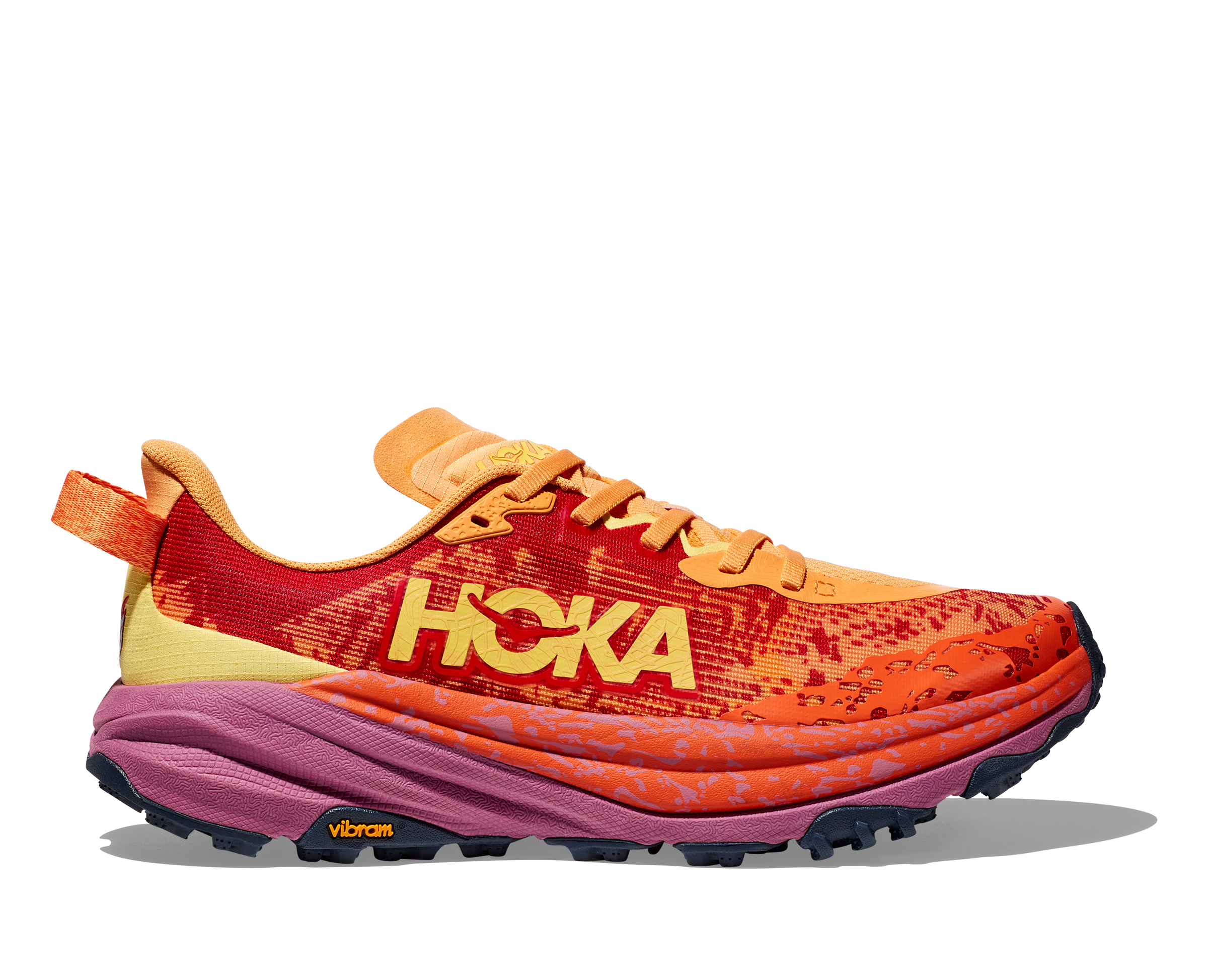 コーディ Hoka Men's SPEEDGOAT 6 WIDE SRBT Sherbet/BeetRoot