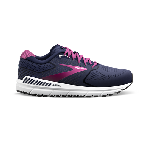 Brooks Women's Ariel '20 Peacoat/Vivid Viola/White