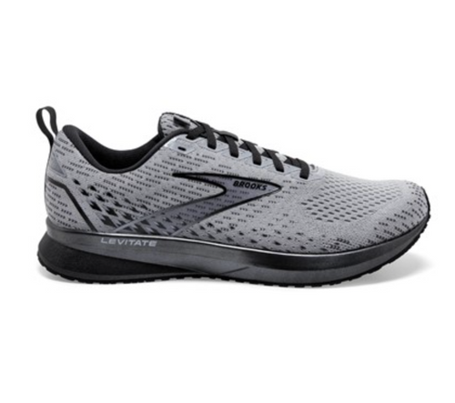 Brooks Levitate 5 Running Shoes Mens 12 Grey Black Silver Athletic Sneakers Brooks Levitate StealthFit 5 Gray for sale | eBay main image 3