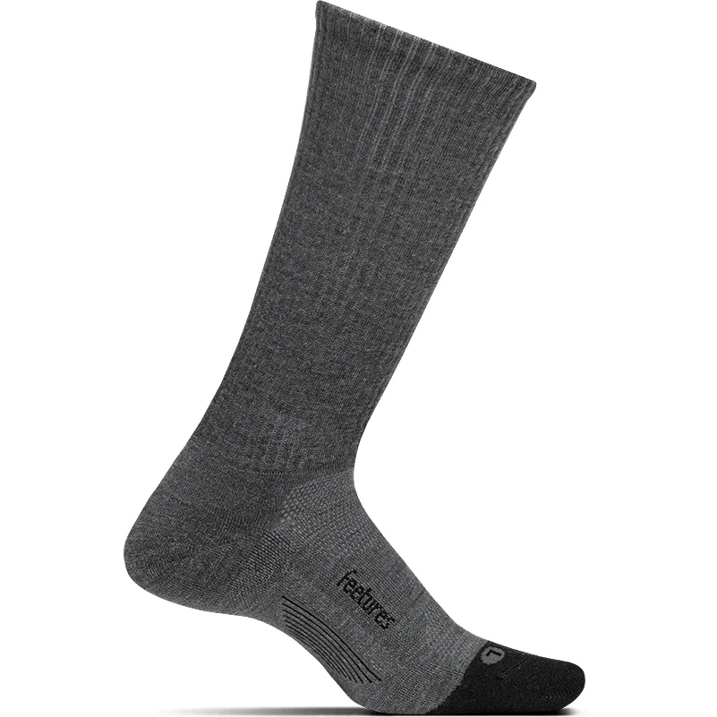 Feetures Merino 10 Cushion Crew Gray (10469)